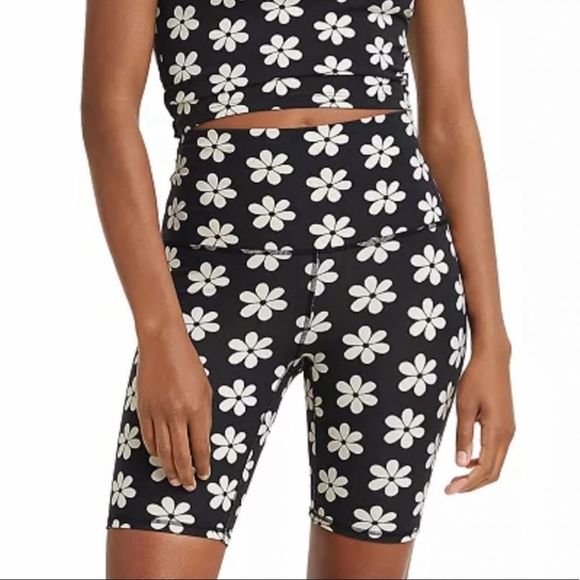Levis Stretch Daisy Printed Bike Shorts 